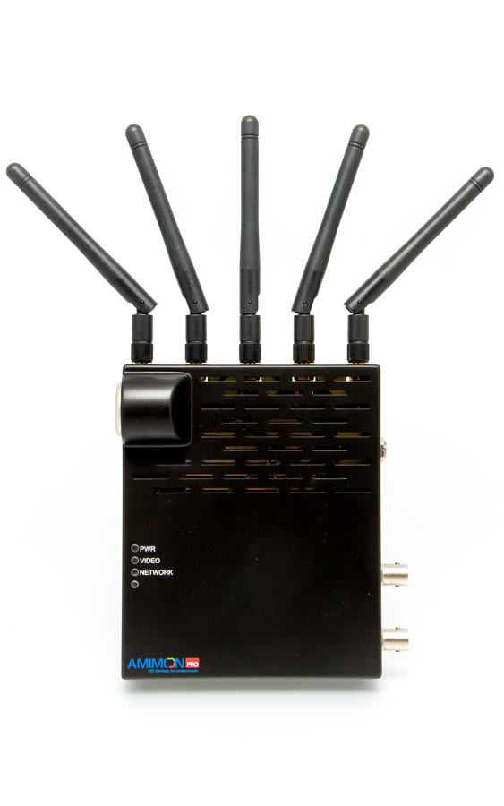 Amimon Connex HD Digitale Funkstrecke . Empfänger . HDMI SDI fünf antennen frontal
